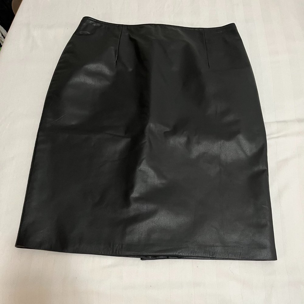 Dimitri Collection Faux Leather Skirt